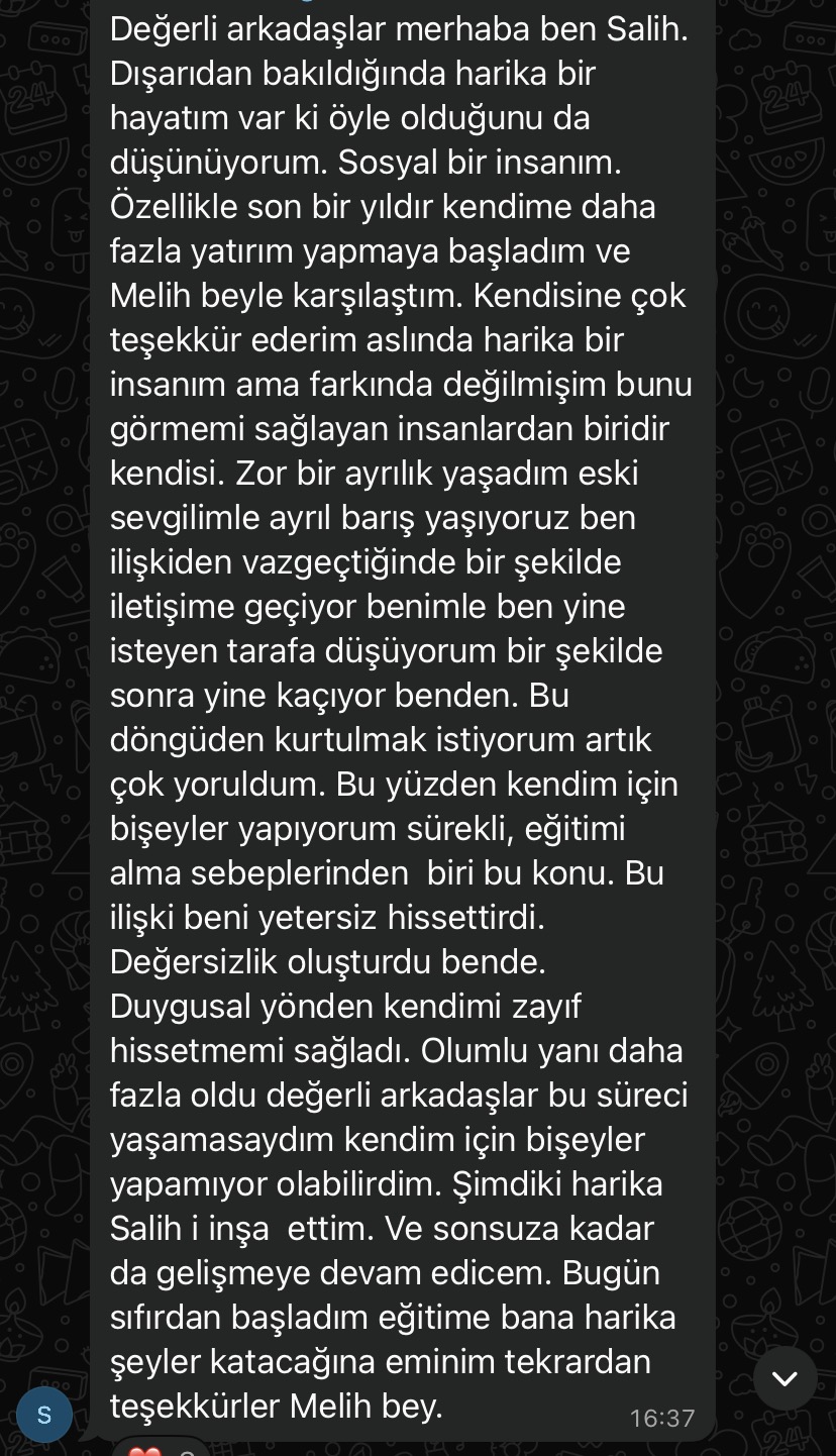 Danışan geri bildirimi
