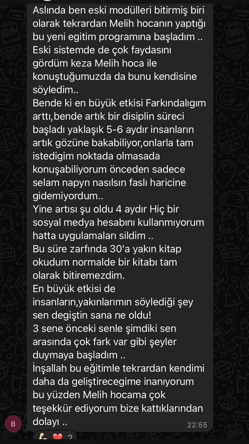 Danışan geri bildirimi