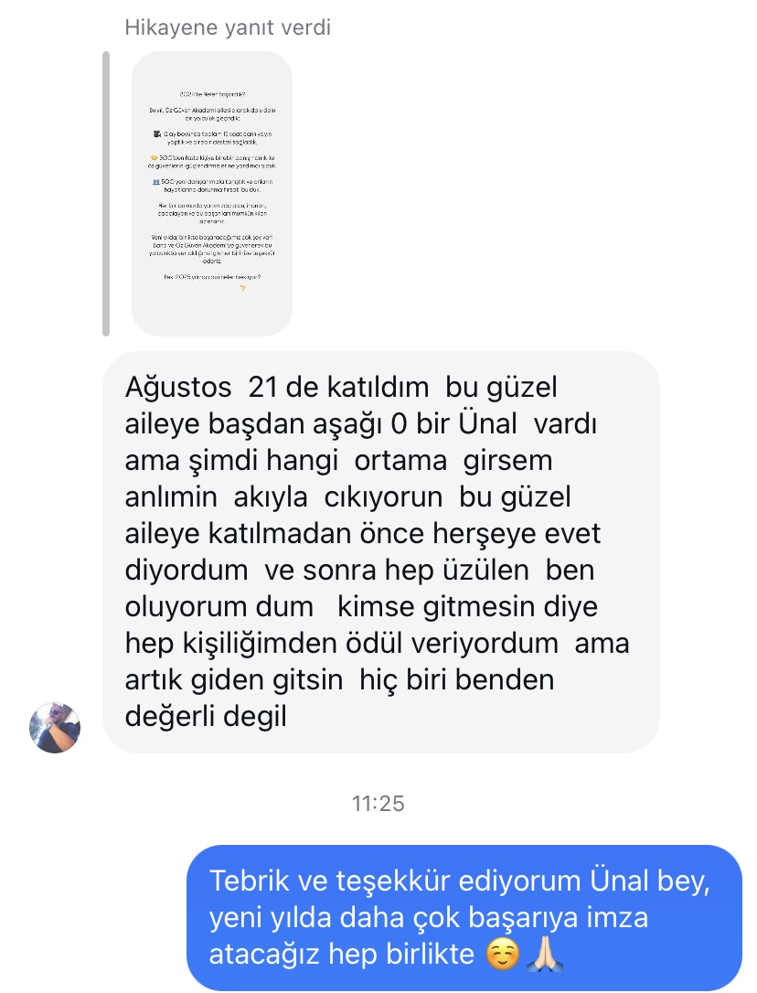 Danışan geri bildirimi