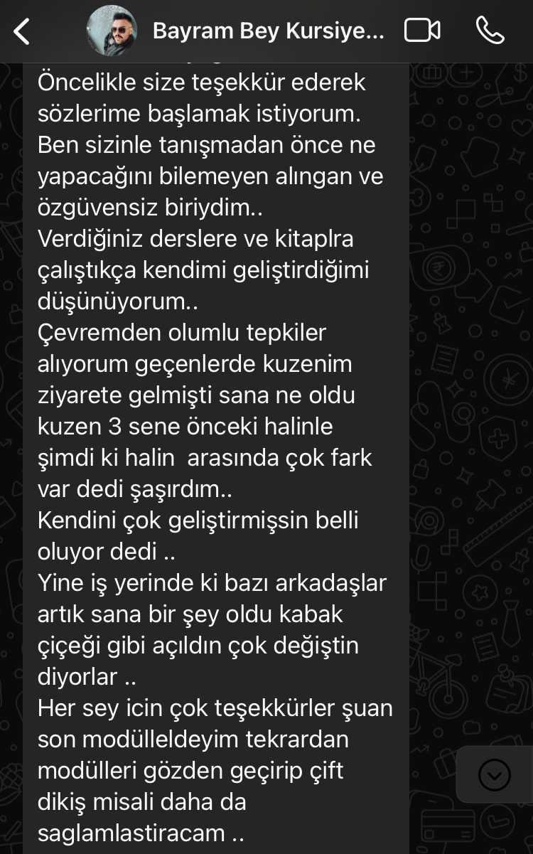 Danışan geri bildirimi